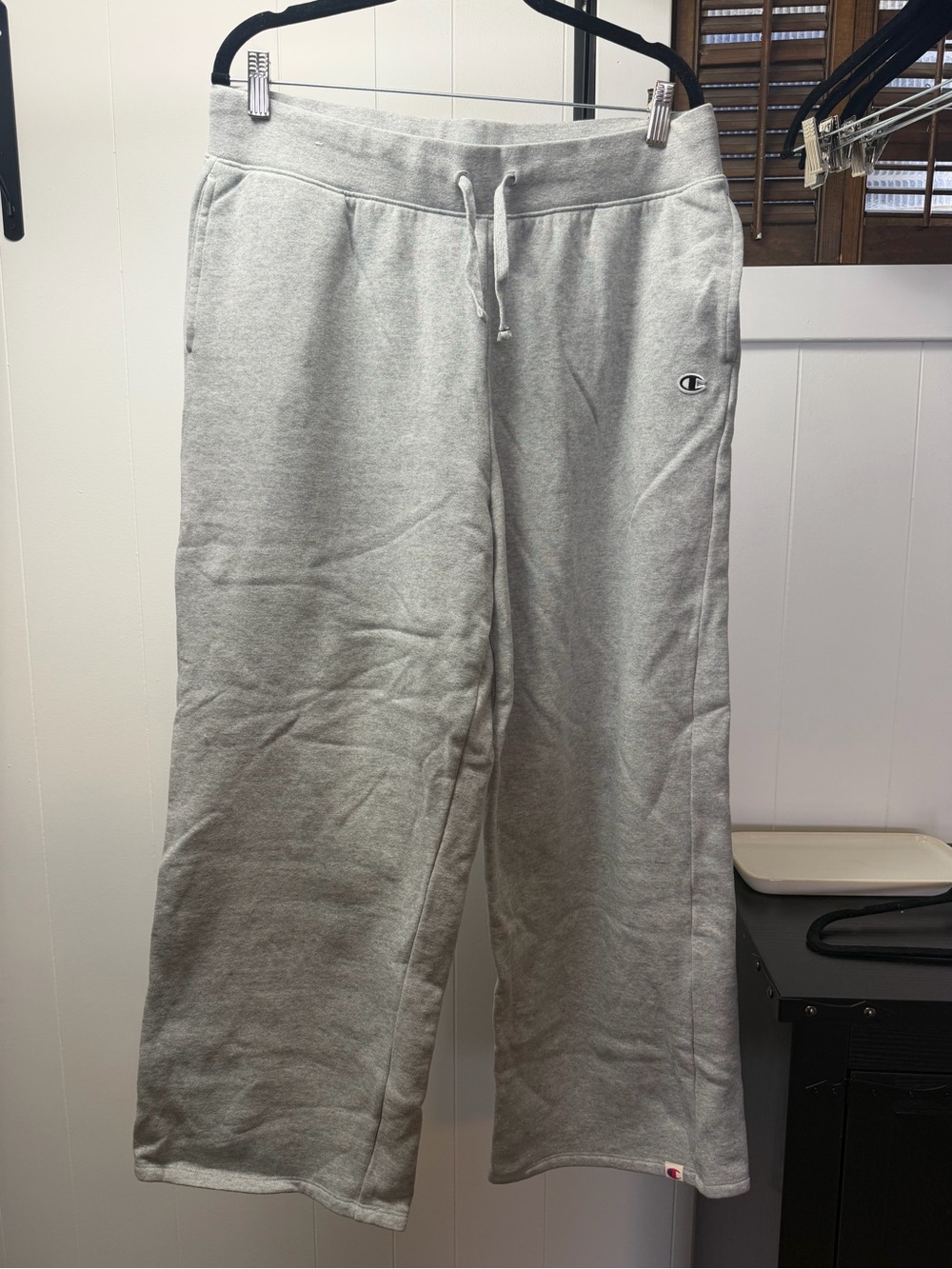 Champion Light Gray Women's Fleece with Drawstring Waist